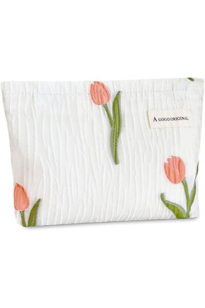 STARDW Flower Cosmetic Bags Makeup Bags for Women and Girls,Travel Makeup Bag...