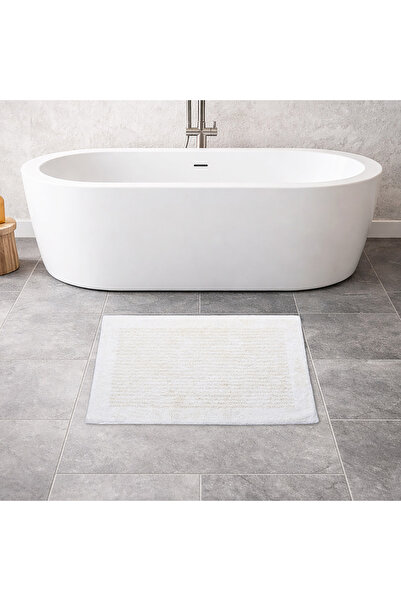 Cannon 100% Cotton Tufted Bath Mat 60x90 cm – 1850 GSM, Soft & Absorbent, Ivory