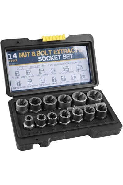 STARSTAR 14-piece screw extractor set.