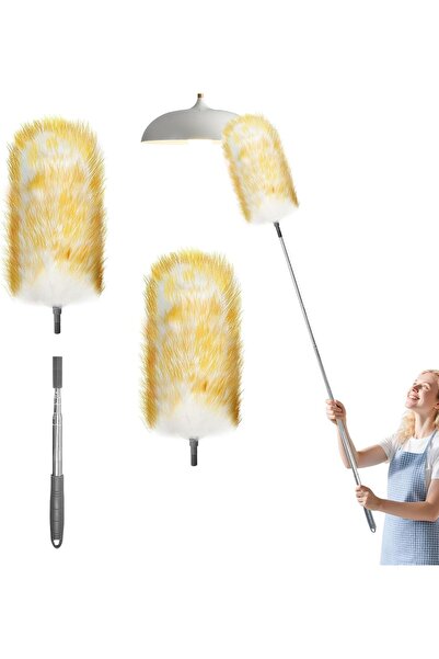 OEM Telescopic dust mop, up to 130 cm, with spare head