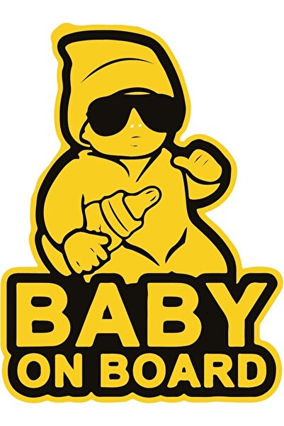 MTMAN MTM Baby On Board Sticker For Cars, Saftey And Styling Sign Sticker - Y...