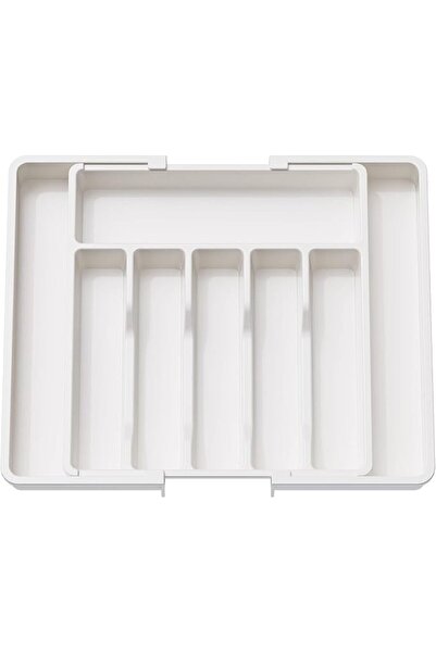 TRASSLE Silverware Drawer Organizer, Expandable Utensil Tray for Kitchen, Adj...