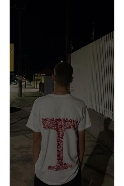 DEEFWEAR MİNGALONDON Μπλουζάκι Oversize με σχέδιο φιλιού και γράμμα Τ