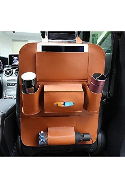 Generic Car Back Seat Organizer Bag Hanging Back Seat Organizer Brown