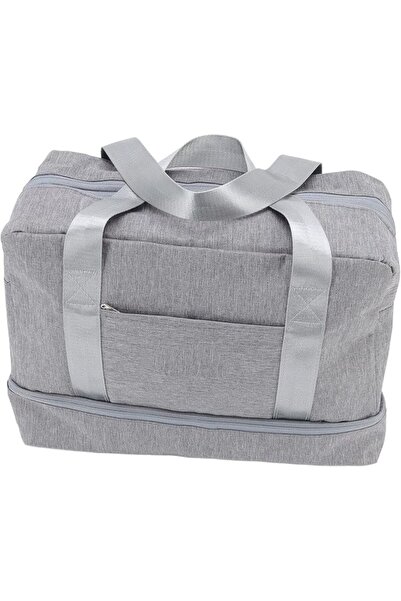 GENERAL TANIQIACA Hanging Toiletry Bag Grey Cationic Dry Wet Separation Large...