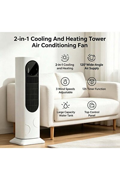 Generic 2-in-1 Cooling and Heating Tower Air Conditioning Fan for Home/Office...