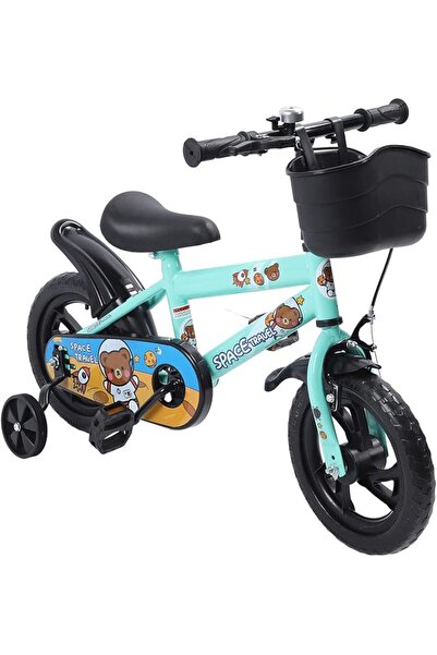 LUOCUTE Bike with Training Wheels, 12 Inch Adjustable Kids Bike with Soft Cus...