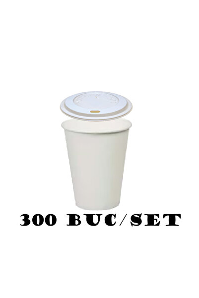 HORECA Pahar de carton de cafea cu capac de unica folosinta 7oz 300buc/set