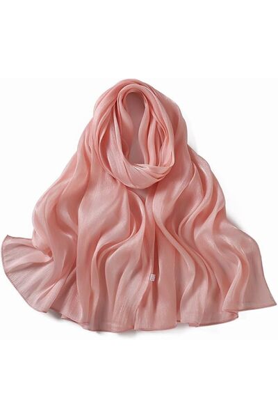 GENERAL Women Premium Hijab Head Scarf Lightweight Shimmer Scarves Crepe Wedd...