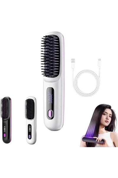 Generic Go Brush Pro Cordless Portable Straightener, Hair Gobrush Pro Recharg...