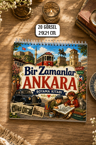 birikiyedi Once Upon a Time in Ankara Coloring Book/Old Ankara & Nostalgic Ci...