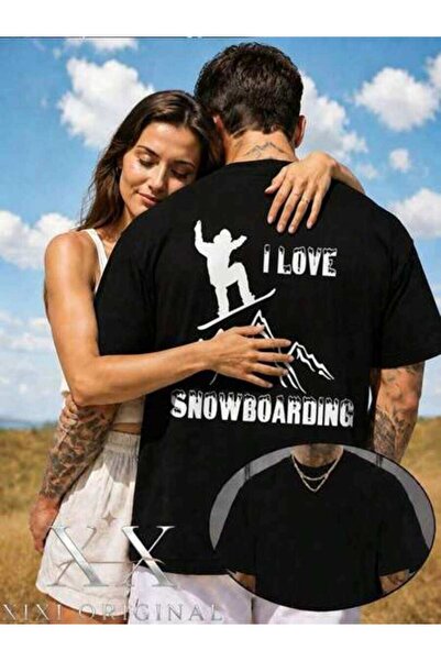 LİNA06 Men'S 'I LOVE SNOWBOARDING' T-Shirt,Men Vacation Outfit,Fourth Of July...
