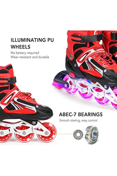 GENERAL Skating Shoes Skates Shoes with Light Up Wheels for Kids and Adults f...