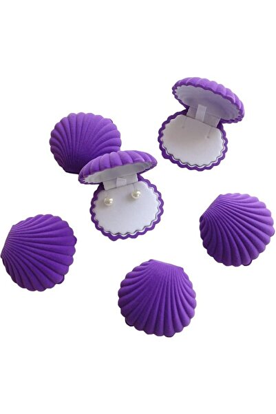 Tazweeq Velvet Earring Gift Box, 6pcs Jewelry Storage Case, Purple Velvet Sho...