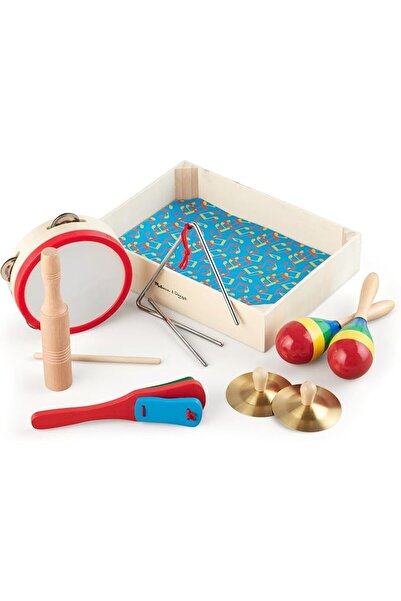 Melissa & Doug Band-in-a-Box Clap! Clang! Tap! - 10-Piece Musical Instrument Set