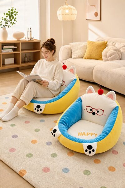 Generic 1 Plush Non Slip Floor Chair Back Support Lazy Sofa Reading Gaming Ba...