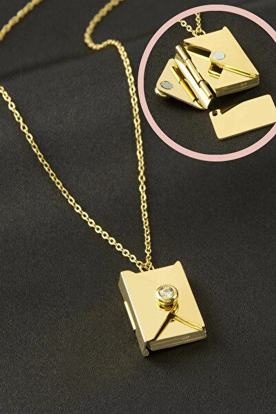 SORA GROUP Steel Necklace with Letter Cover