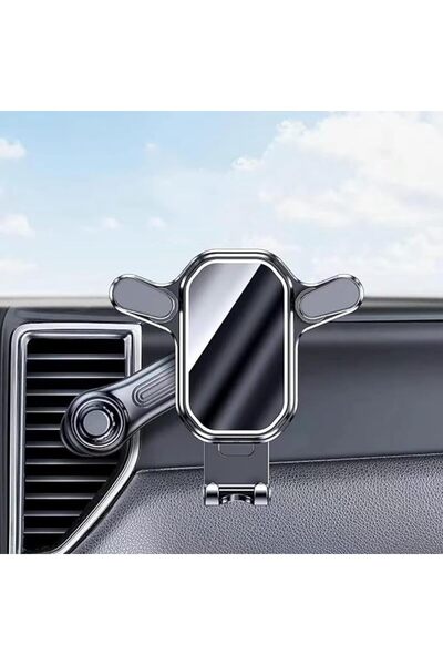 AZONEE 360° Rotation Car Phone Holder for Air Vent, Mirror Fold Cradle with L...