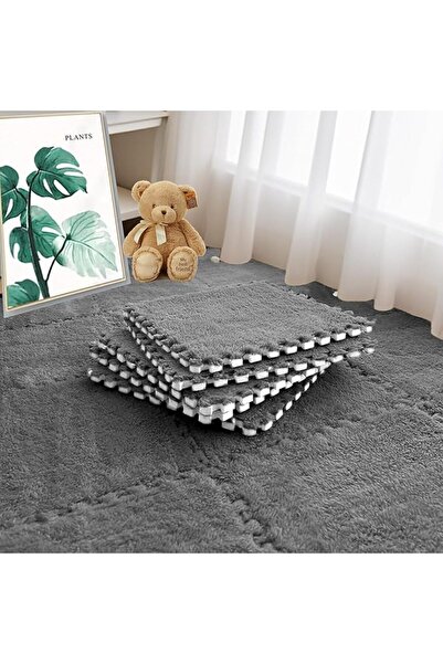 GENERAL Plush Puzzle Foam Floor Mat, Soft Thicken Fluffy Interlocking Square ...