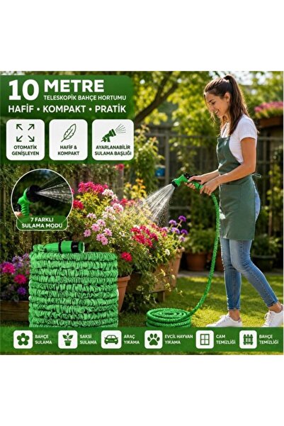 Kenpool Uzayan Hortum Tabancalı Expandable Hose 10 Metre Asorti