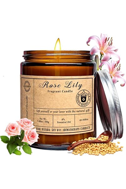 Bukela شموع معطرة، شمعة علاجية من شمع الصويا للاسترخاء وتخفيف التوتر، غير سام...