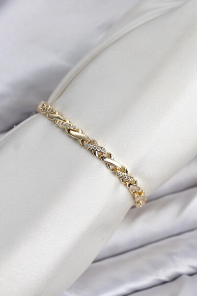 SORA GROUP Cm Cross Chain Model Zircon Stone Vip Series Gold Color Brass Wome...