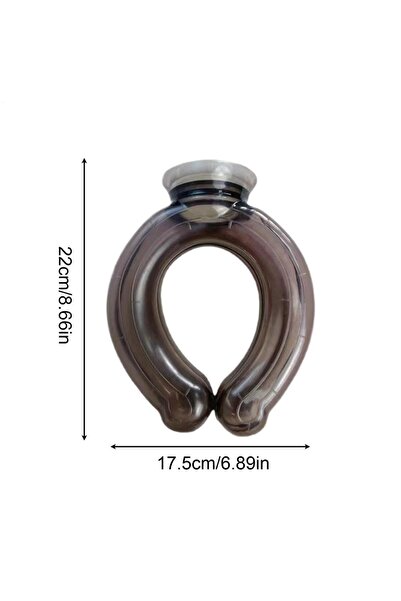 Choice Gray U-Shape Hot Water Neck Bottle 1000ml capacity Leak-Proof Warmer w...