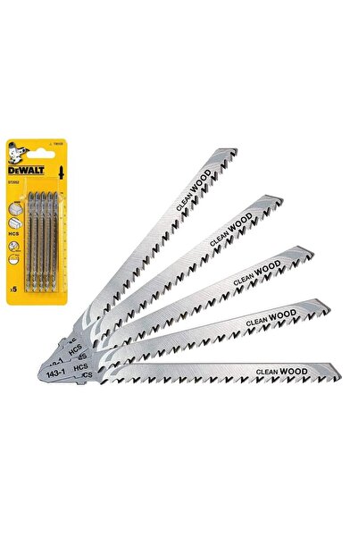 Dewalt T2052-QZ 5-Piece Jigsaw Blade Set, 116 mm, 3 mm Pitch