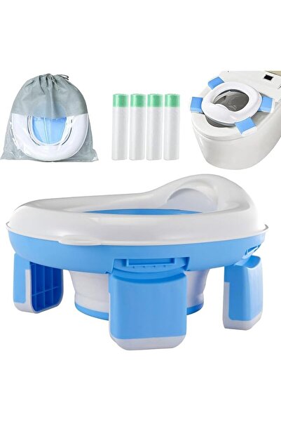 GENERAL Foldable Toddler Potty Training Toilet with 20pcs Storage Bag,Portabl...