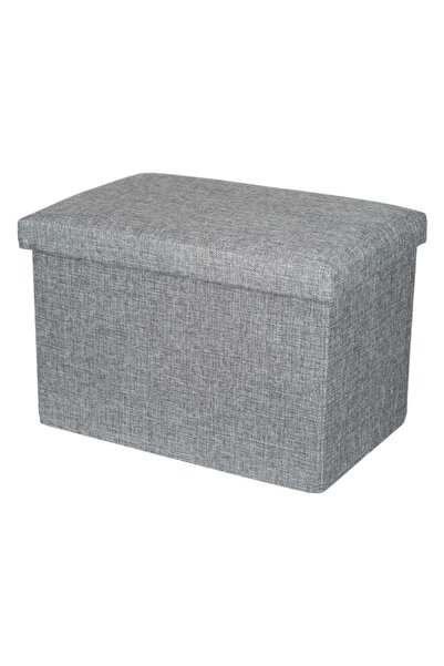 OEM Σκαμπό με αποθηκευτικό χώρο Γκρι 45x30x30εκ.