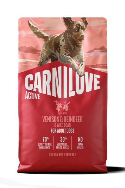 Carnilove ACTIVE Tahılsız Yetişkin Köpekler İçin Geyik, Ren Geyiği ve Yaban D...