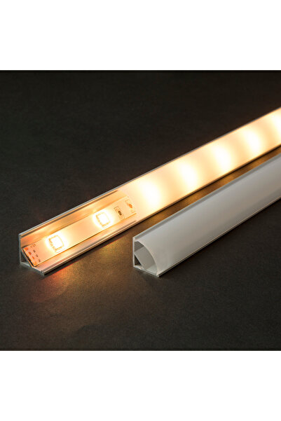Alista Home LED profile cover opal 2m, corner LED strip diffuser, polycarbona...