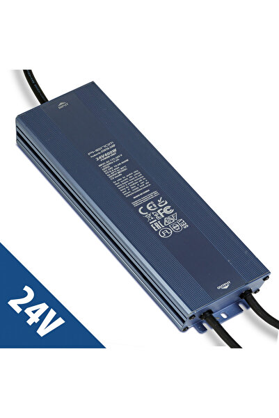 Alista Home 24V 400W 16.6A IP67 gray power supply, waterproof LED transformer...