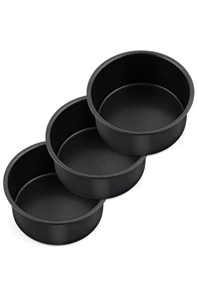 Generic Set of 3 Nonstick 4 Inch Round Cake Pans for Baking Layer Cakes Ideal...