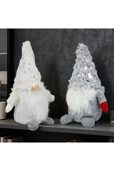 Alista Home Gnom scandinav de Crăciun, 24 cm, elf decorativ din textil cu barbă