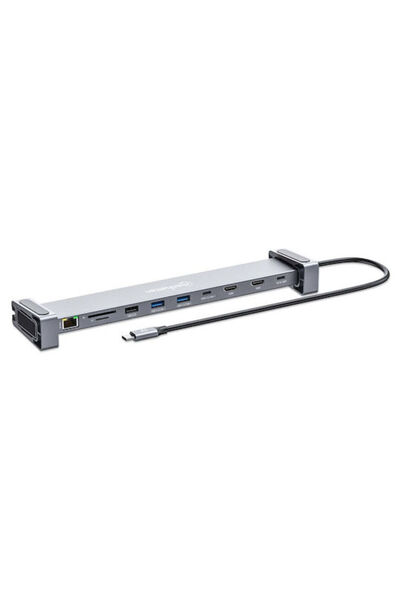 MANHATTAN Σταθμός σύνδεσης USB-C με HDMI 4K, PD, Ethernet και υποστήριξη για ...