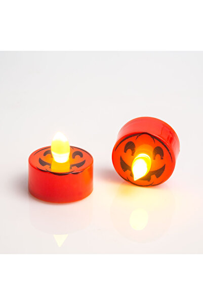 Alista Home Set de 2 lumânări LED dovleac de Halloween, lumină caldă, baterii...
