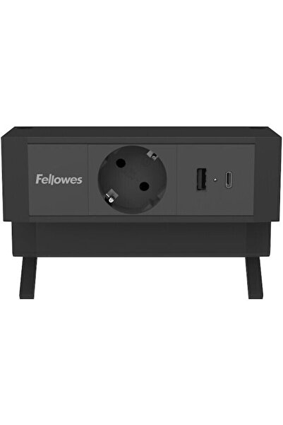 Fellowes Πολύπριζο με 1 USB-A, 1 USB-C και καλώδιο 2μ
