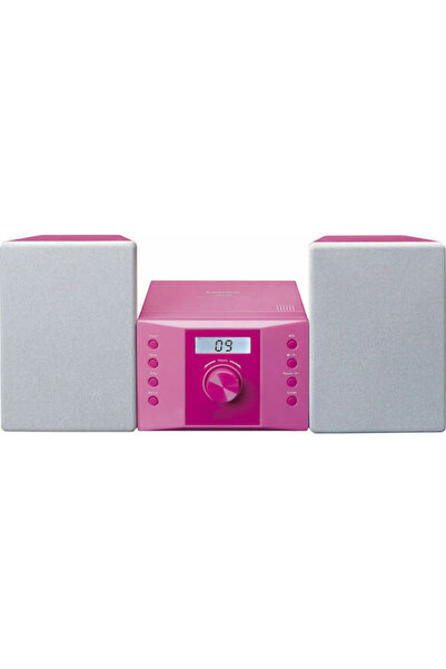 Lenco Ηχοσύστημα 2 MC-013 MC-013P 4W με CD Player και WiFi Ροζ