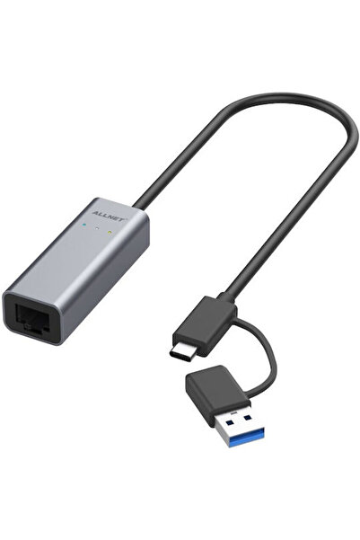 ALLNET Προσαρμογέας δικτύου USB-C με ενσύρματη σύνδεση Ethernet