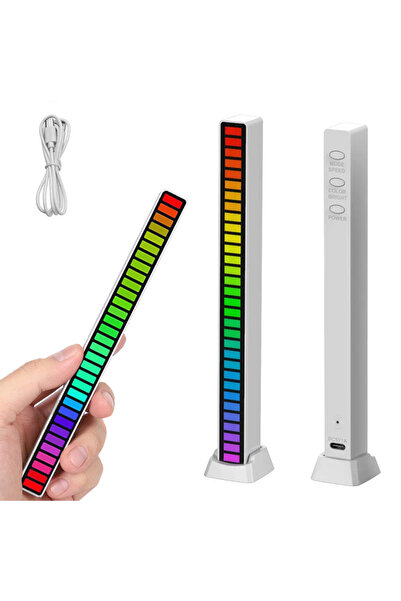 Ayawaska Bara LED RGB portabila cu raspuns la sunet si microfon incorporat, l...