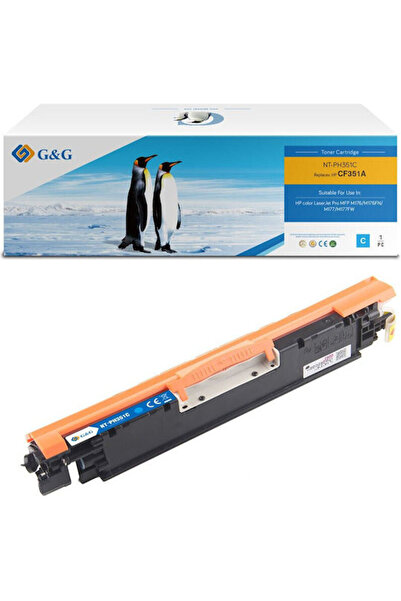 Golden Premium Τόνερ G&g 1k HP 130A Κυανό CF351A HP130A