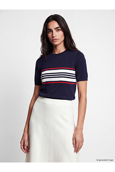 LC Waikiki I Sıfır Roba Yaka Striped Women's Knitwear Sweater from Freezen Store