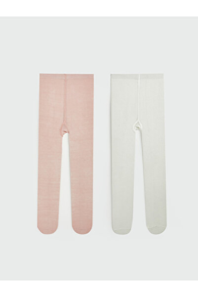 LC Waikiki Quality Pieces from Çelebi Store Baby Girl Pantyhose 2-Pack