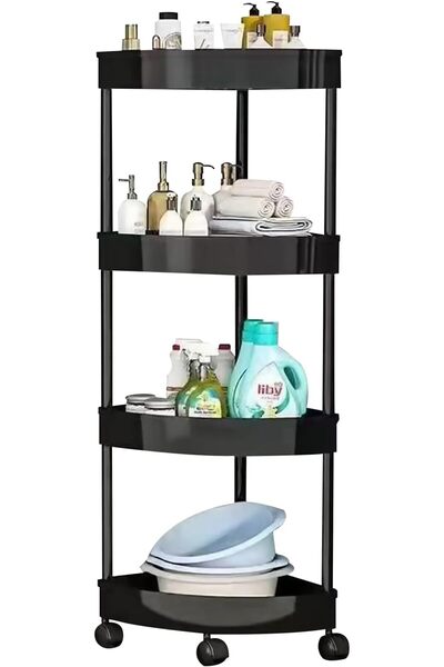 Beauenty 5-Tier Open Shower Caddy,Waterproof Floor Standing Rack,Plastic Show...