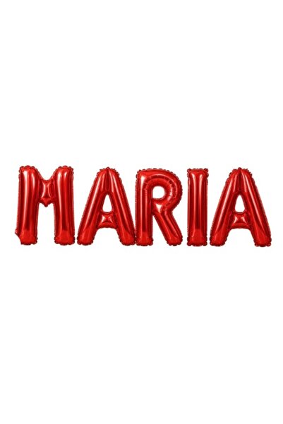 genaja Set Baloane Litere Folie „MARIA” Roșu 40 cm – Decor Elegant Evenimente...