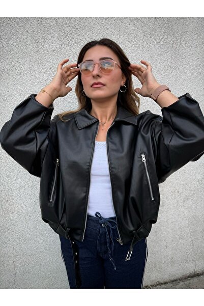 Sun Queen Brshk New Season Belted Bomber Jacket