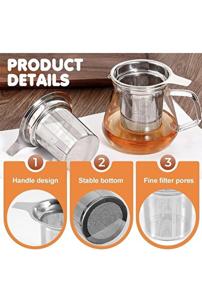 NALACAL 2 PCS Stainless Steel Tea Infuser Strainers, 2025 New Loose Leaf Tea Filter, Ultra-Fine Mesh Filter