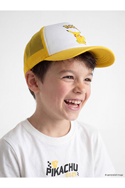 LC Waikiki Trendlucky Pokemon Printed Boy's Cap with Difference