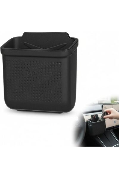 Aputue Armrest Storage Box, Car Center Console Organizer with Magic Adhesive,...